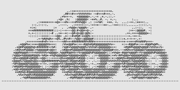 ASCII sports car representing innate Fate traits